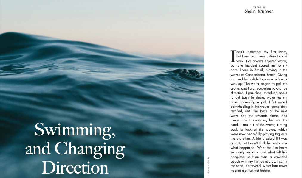 A picture of the publication in Wildfire Magazine's Body issue (part 1)